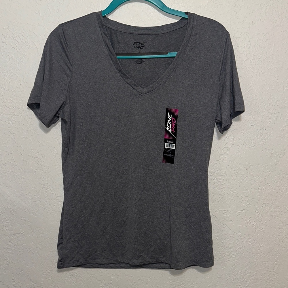 Zone Pro Women's Charcoal Short Sleeve Tee